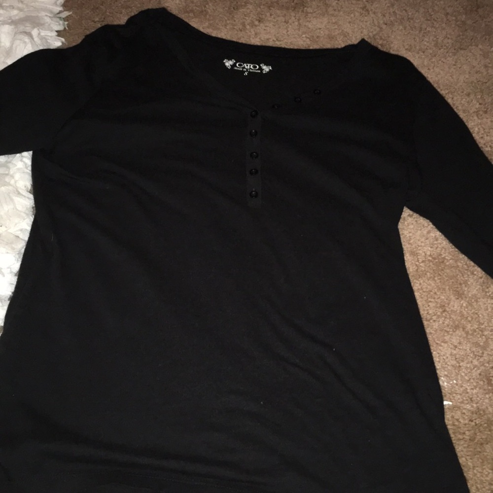 Black long sleeve dressy shirt